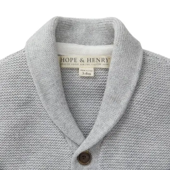 Hope & Henry Baby Organic Cotton Cardigan and Sweater Legging Set image {2}