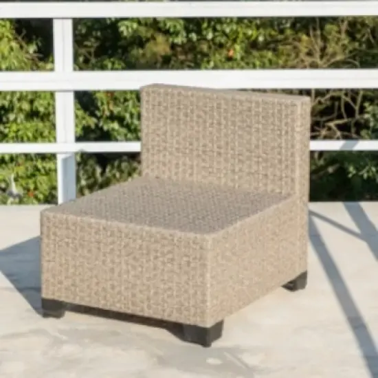 12-Piece Modular Wicker Patio Sofa Set with Cushions and 2 Coffee Tables, Outdoor Conversation Furniture for Backyard or Garden - The Pop Home image {3}