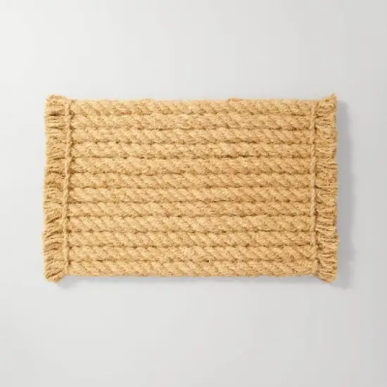 Chunky Twisted Rope Coir Doormat Tan - Hearth & Hand&trade; with Magnolia image {3}