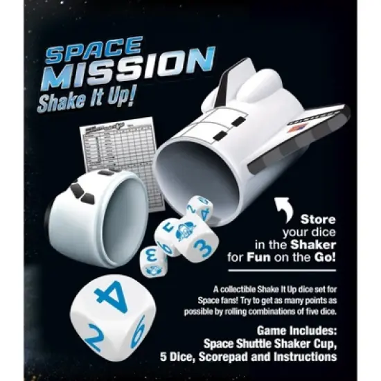 MasterPieces Space Mission Shake It Up Dice Game for Families and Kids Ages 6 and Up image {3}