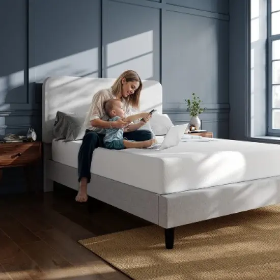 Flash Furniture Cloud Green Tea Cooling Gel 3-Layer Memory Foam Mattress in a Box with CertiPUR-US Certification, Washable Cover, and Pressure Relief image {7}