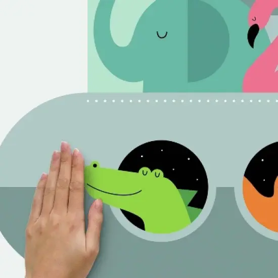 RoomMates Animal Underwater Expedition Peel and Stick Giant Wall Decal image {4}