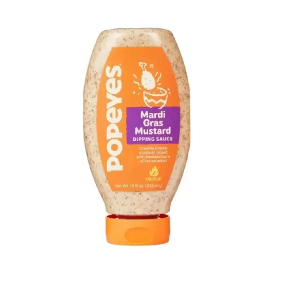 Popeyes Sauce Variety Pack (Blackened Ranch, Sweet Heat, and Mardi Gras Honey Mustard) image {3}