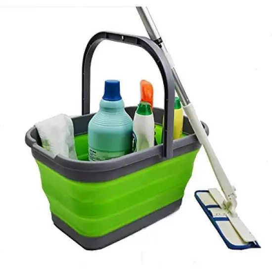 SAMMART 12L (3.1 Gallon) Collapsible Rectangular Handy Basket/Bucket image {12}