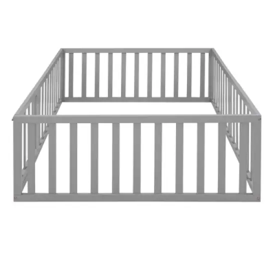 Okak Bed Guard Rails for Full Size Bed,Baby Bed Rail Guard for Toddlers,Gray image {2}