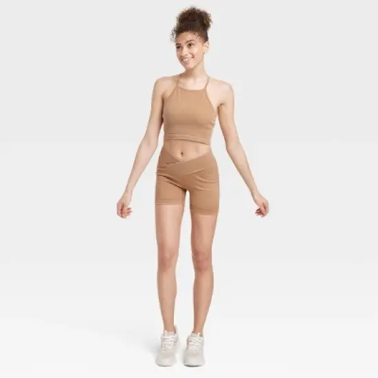 Women's Cross Waistband Bike Shorts 4" - JoyLab&trade; image {2}