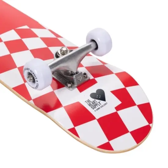 The Heart Supply Skateboard &ndash; Red and White Checkerboard image {4}