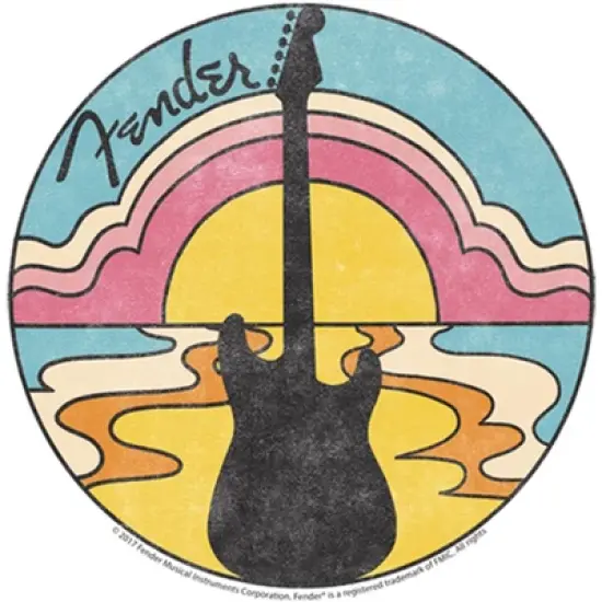 Junior's Fender 70s Guitar Silhouette T-Shirt image {1}