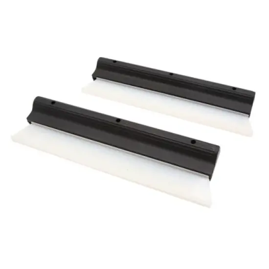 Unique Bargains 2Pcs Car Silicone Water Wiper Scraper Windshield Window Glass Squeegee Black image {6}