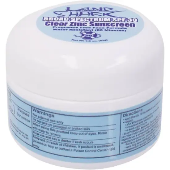 Land Shark Reed Safe Face Clear Zinc Sunscreen - SPF 30 - 1.5oz image {2}