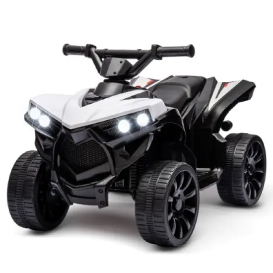 Acekool Kids 6V ATV 4 Wheeler Ride-On Toy with Music, Foot Pedal, Wear-Resistant Wheels, Battery Powered Electric Quad Car image {11}