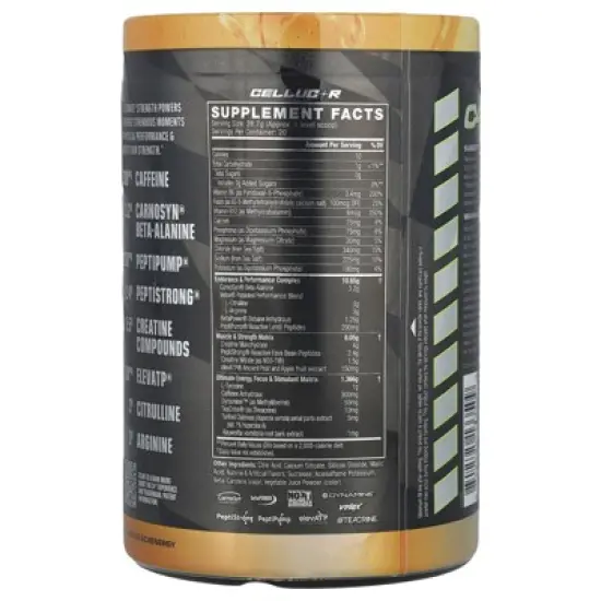 C4 / Cellucor C4 Ultimate Strength, Pre-Workout, Orange Popsicle&reg;, 1.26 lbs (574 g) image {1}