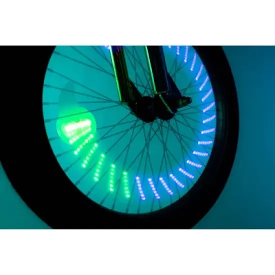 Brightz Shape Patterned Bike Wheel LED Light: Silicone Reflector Accessory image {4}