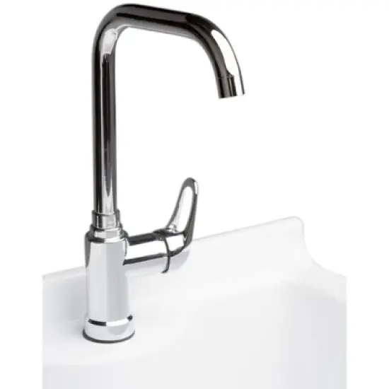 Bishop Traditional Laundry Cabinet with Faucet and ABS Sink White - WyndenHall image {3}