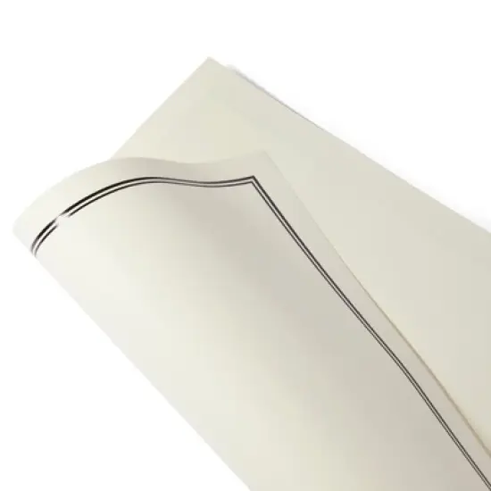 Pipilo Press 72 Piece Stationery Set for Writing Letters with 48 Ecru and Black Border Paper Sheets and 24 Envelopes, 8.5 x 11 image {4}