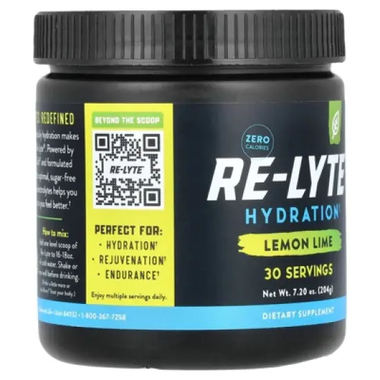 Redmond Re-Lyte&reg; Hydration, Lemon Lime, 7.2 oz (204 g) image {3}
