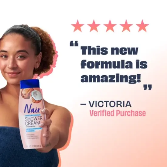 Nair Hair Removal Cream - Coconut Oil - 12oz image {5}