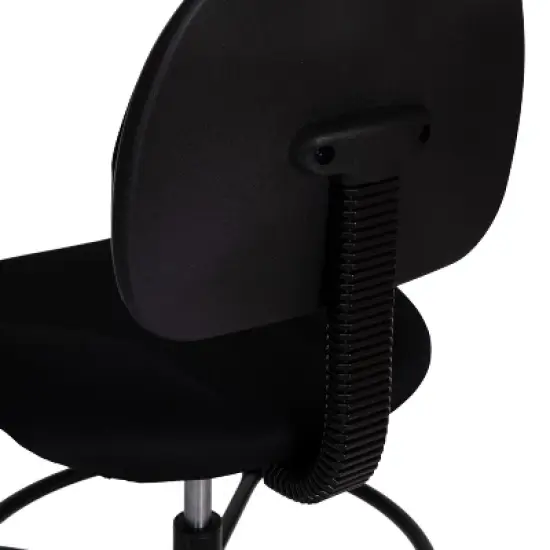 Flash Furniture Black Fabric Drafting Chair (Cylinders: 22.5''-27''H or 26''-30.5''H) image {5}