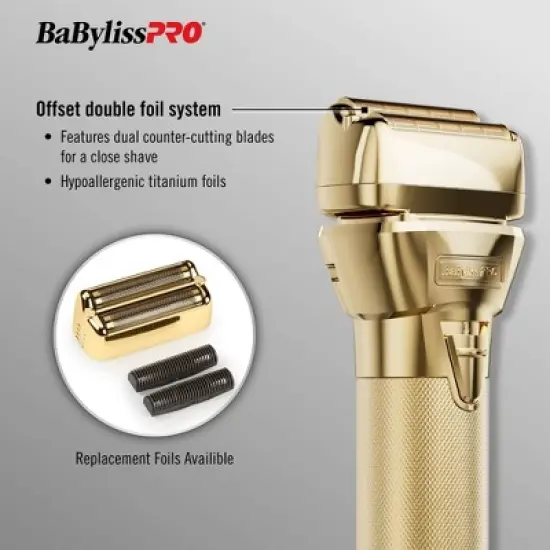 BaBylissPRO FXONE GOLDFX Double-Foil Shaver image {5}