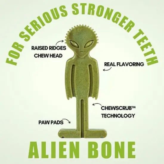 Bullibone Alien Chey Toy for Small Dogs image {2}