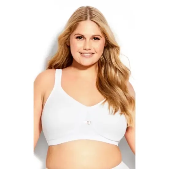 Women's Plus Size Soft Caress Bra - white | AVENUE image {41}