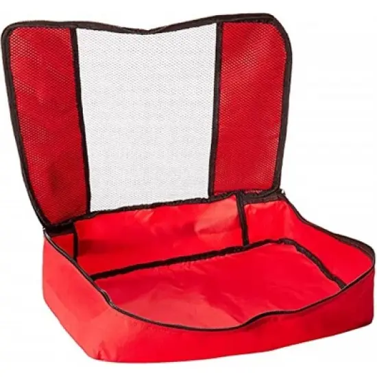 TravelWise Nylon Luggage Organization Packing Cubes, Red, 3 Sizes image {1}