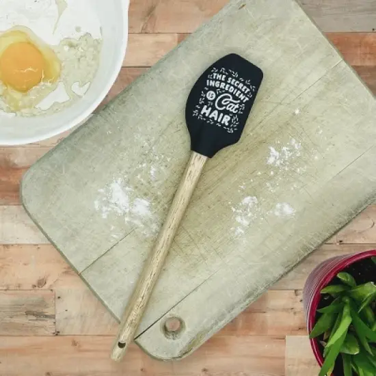 Cute Wholesome Spatulas Funny Silly Cooking and Baking Utensils - Crazy Dog Spatula For Cat Lovers Cat Hair image {2}