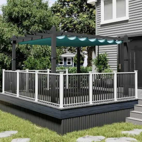 GustoWave Patio 10x13 Ft Outdoor Pergola Gazebo for Backyard Garden Porch image {2}