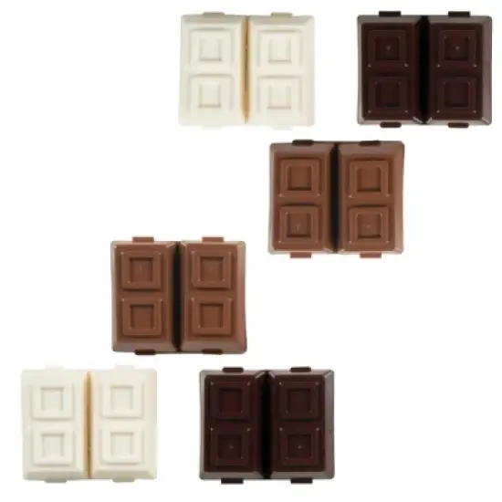 Sweet Sharpening & Scentsational Erasing (6 Pack) - Chocolate Bar Pencil Sharpeners with Scented Erasers image {1}