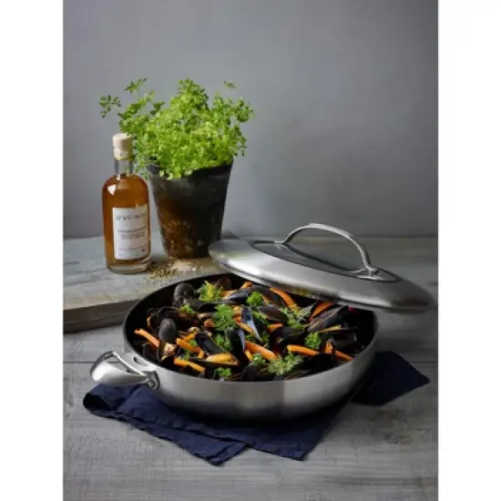 Scanpan CTX 12.75 Inch Nonstick Chef's Pan, 5.25 Quart, Stainless Steel image {5}