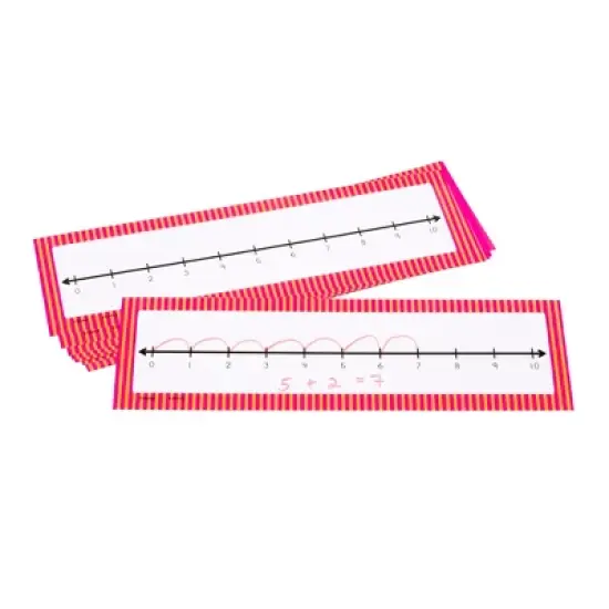 Didax&reg; 0-10 Student Number Lines, Set of 10 image {1}