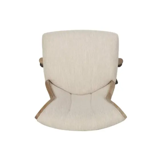 Coulee Contemporary Fabric Upholstered Roll Back Swivel Office Chair - Christopher Knight Home image {5}