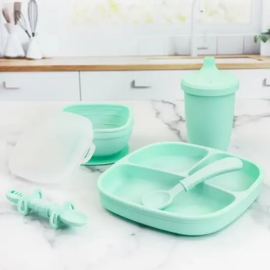 Platinum Silicone 11oz. Suction Bowl w/Platinum Silicone Press In Lid image {3}