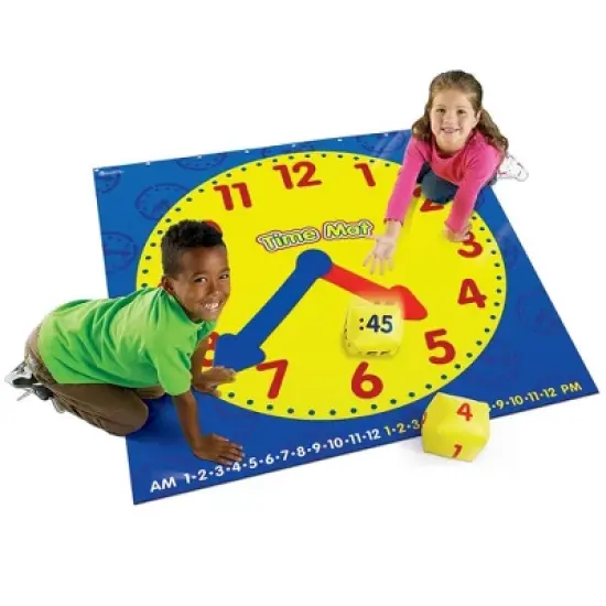 Learning Resources Time Activity Mat, Exploration Play, Ages 5+ image {1}