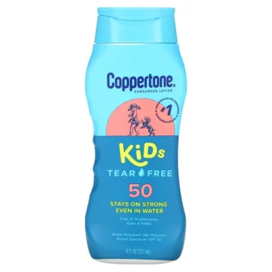 Coppertone Kids, Tear Free, Sunscreen Lotion, SPF 50, 8 fl oz (237 ml) image {2}