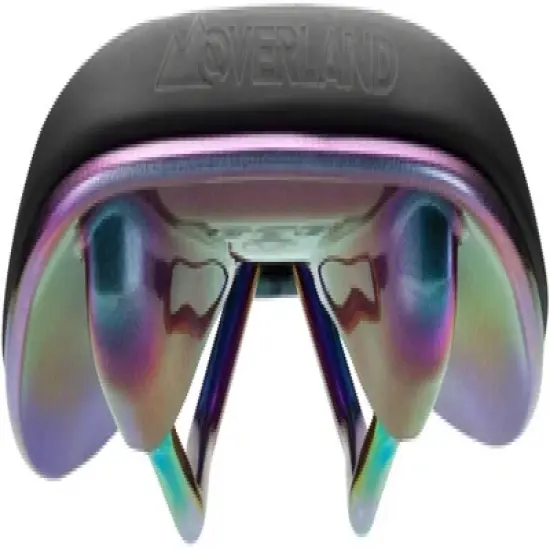 SDG Bel-Air V3 Overland Saddle - PVD Coated Lux-Alloy, Black/Oil-Slick, Limited Edition Fuel image {4}