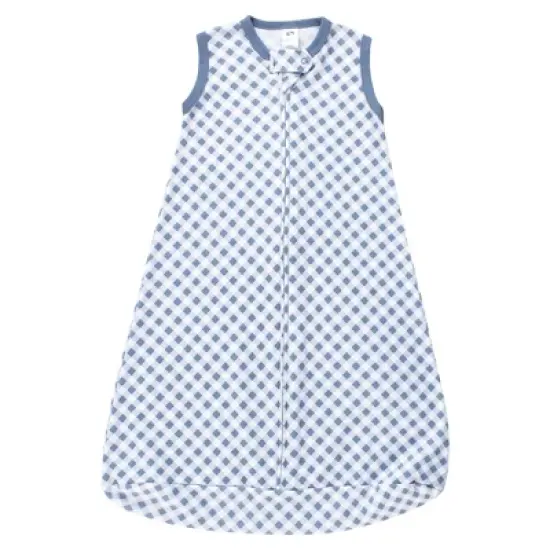 Hudson Baby Infant Girl Cotton Sleeveless Wearable Sleeping Bag, Sack, Blanket, Pink Blue Pretty Floral image {3}