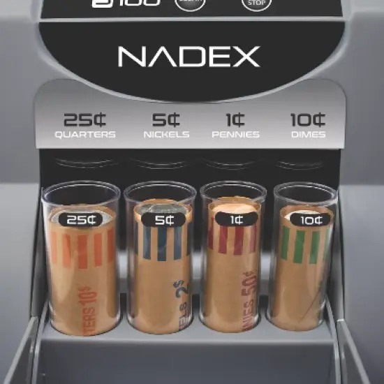 Nadex Coins&trade; S180 Digital Coin Counter, Sorter, and Wrapper in Black image {4}