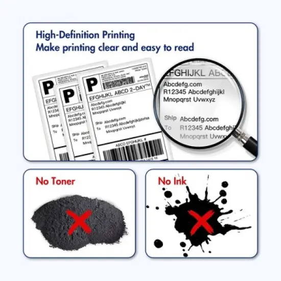 POLONO Bluetooth Thermal Shipping Label Printer, PL70E Wireless 4x6 Shipping Label Printer for Small Business image {4}
