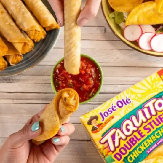 Jose Ole Chicken & Cheese Double Stuffed Frozen Taquitos - 20.8oz image {6}