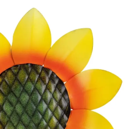 63"x16" Spring Festive Blooming Metal Sunflower Garden Stake - Alpine Corporation image {3}