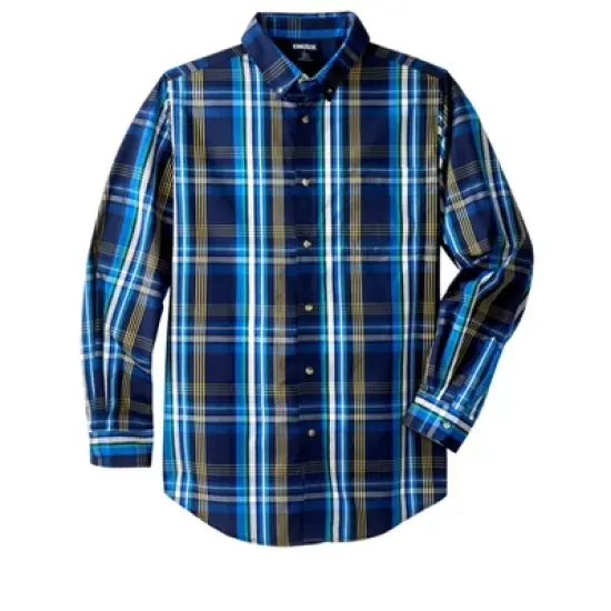 KingSize Men's Big & Tall Long Sleeve Wrinkle Free Sport Shirt image {5}