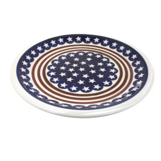 Blue Rose Polish Pottery Zaklady Dinner Plate image {13}