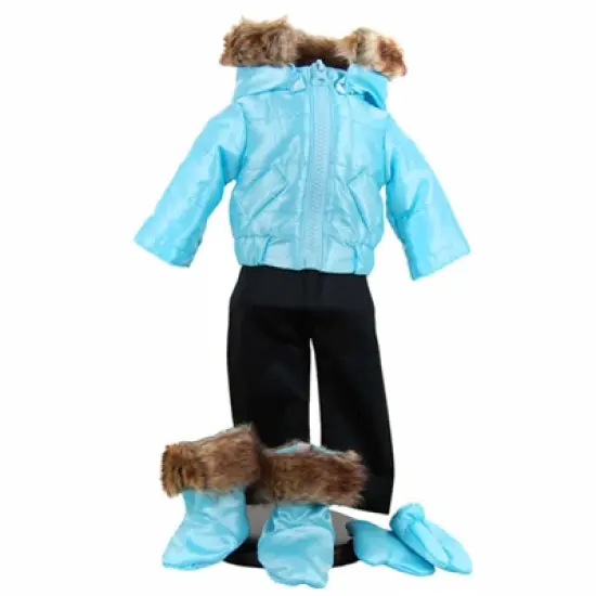 The Queen's Treasures 15" Baby Doll Clothes Set of Two Winter Outerwear image {6}