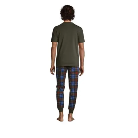 Lands' End Men's Knit Jersey Pajama Sleep Set image {1}