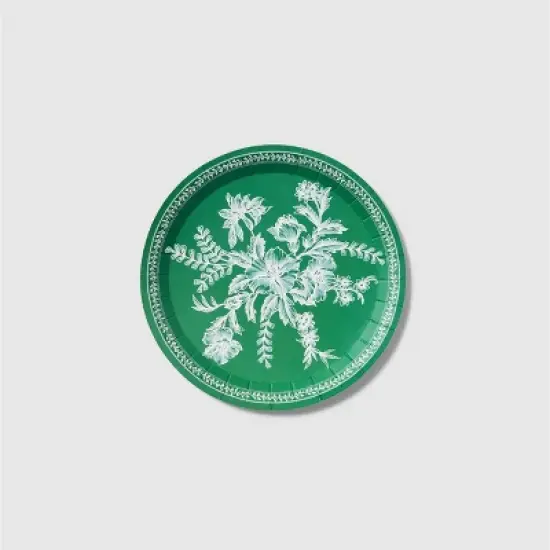 Emerald Toile Small Plates (10 per pack) image {5}