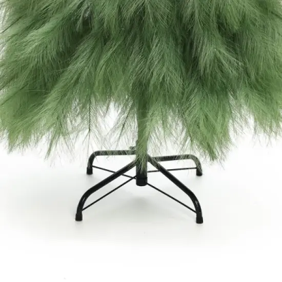 LuxenHome 5Ft Holiday Artificial Pampas Grass Tree in Green image {8}