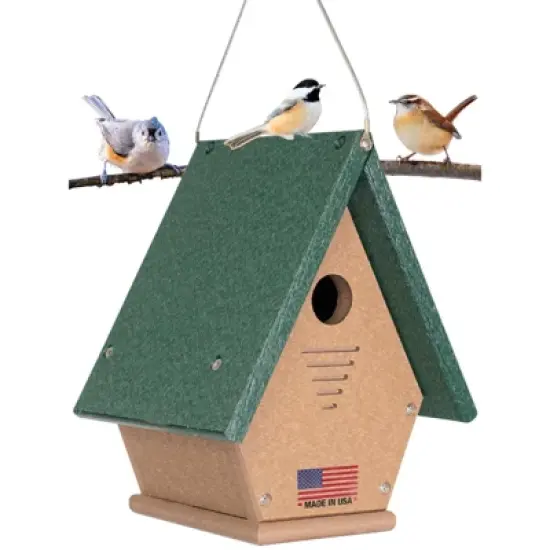 JCS Wildlife Wren, Chickadee, and Warbler Chateau Birdhouse image {9}