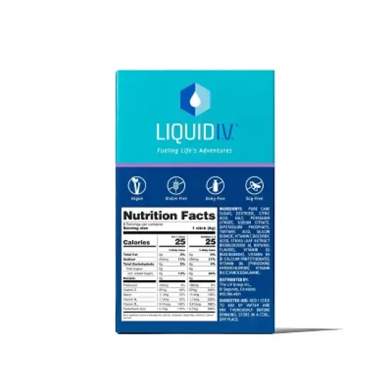 Liquid I.V. Hydration Multiplier Kids' Electrolyte Drink - Grape - 4.51oz/8ct image {1}