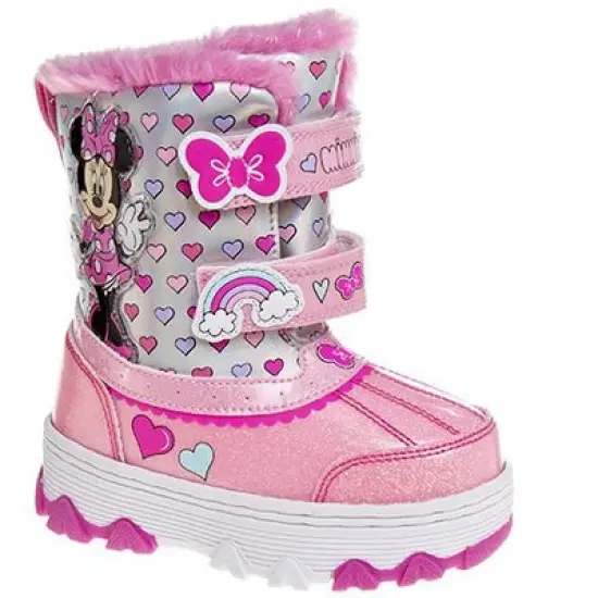 Disney Minnie Mouse Girls Snowboots. (Toddler/Little Kids) image {6}
